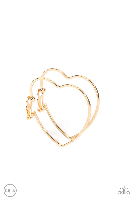 Paparazzi Accessories: Harmonious Hearts - Gold Earring