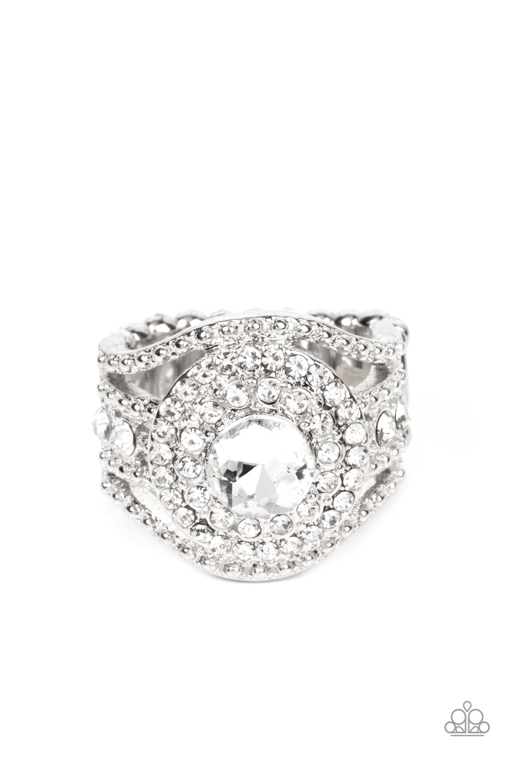 Paparazzi Accessories: Understated Drama - White Ring