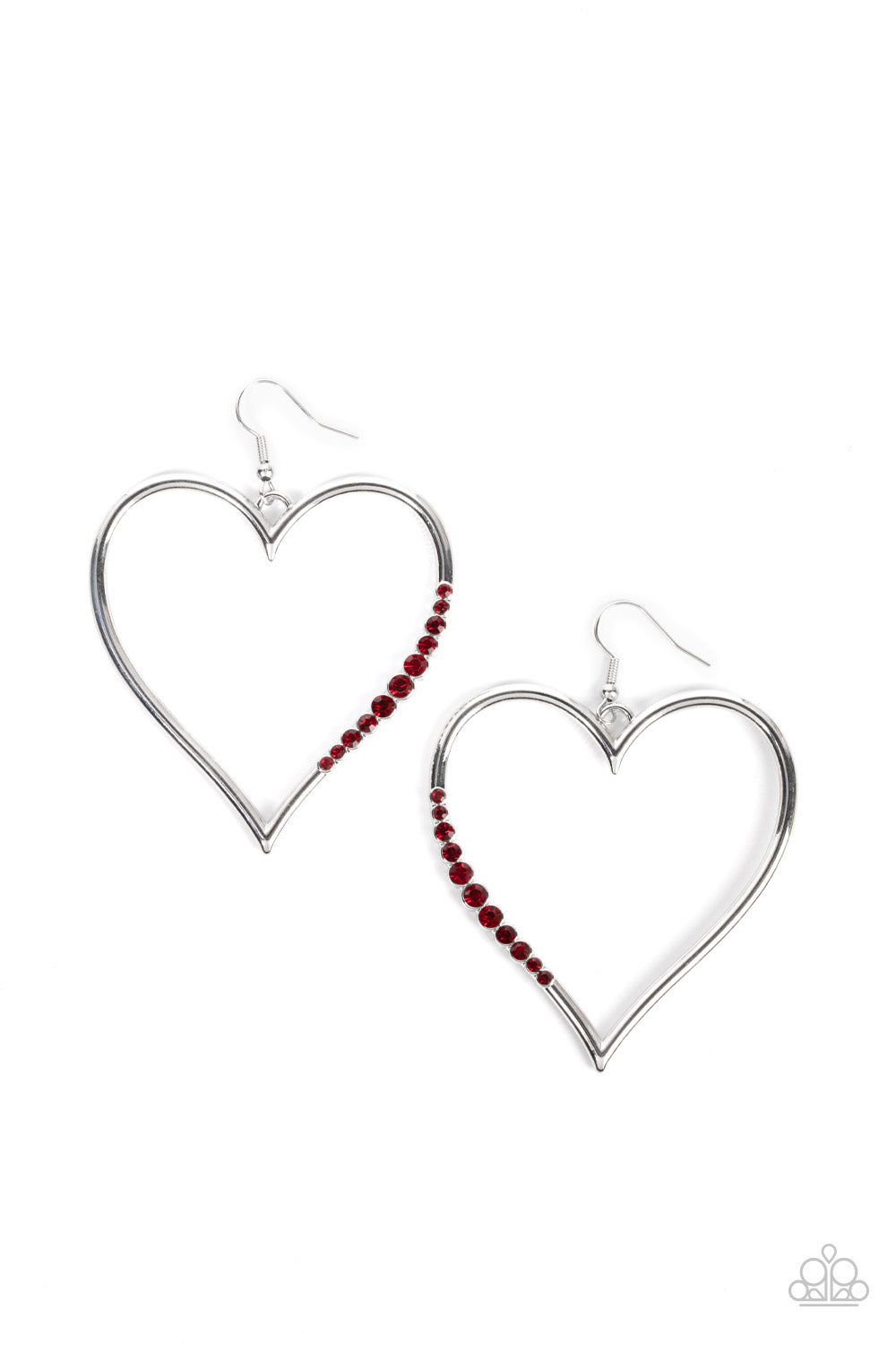 Paparazzi Accessories: Bewitched Kiss - Red Earring