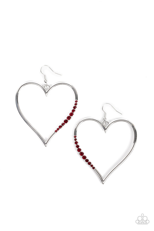 Paparazzi Accessories: Bewitched Kiss - Red Earring