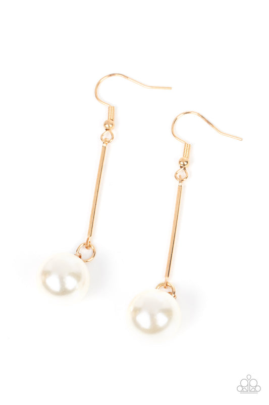 Paparazzi Accessories: Pearl Redux - Gold Earring