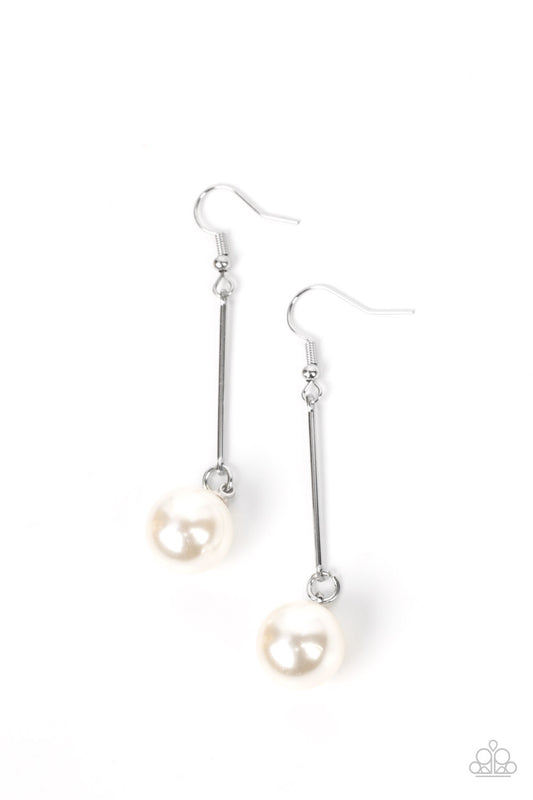 Paparazzi Accessories: Pearl Redux - White Earring