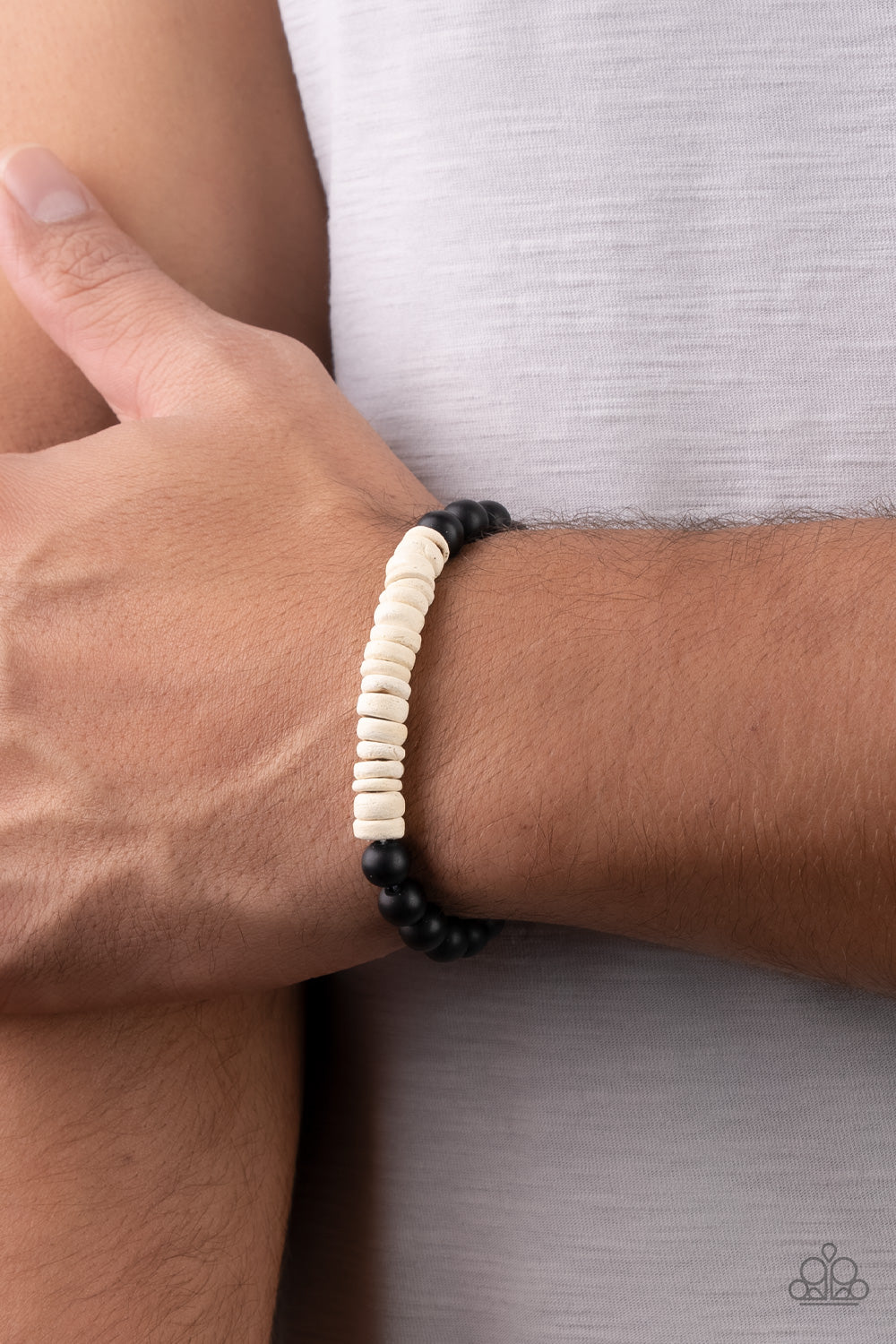 Paparazzi Accessories: Recreational Remedy - White Bracelet