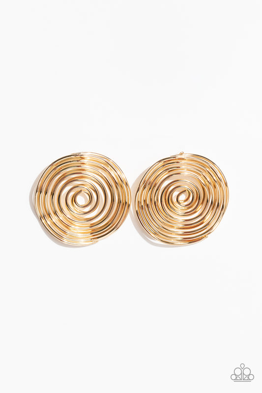 Paparazzi Accessories: COIL Over - Gold Earring