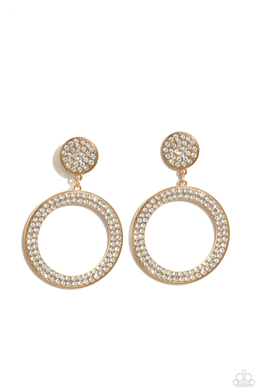 Paparazzi Accessories: GLOW You Away - Gold Earring