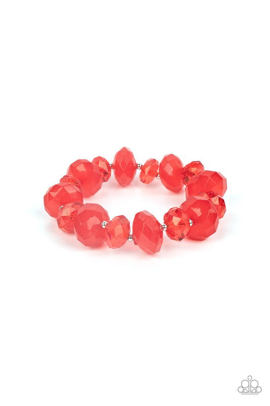 Paparazzi Accessories: Keep GLOWING Forward - Red Bracelet