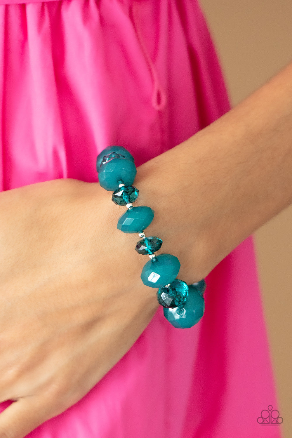 Paparazzi Accessories: Keep GLOWING Forward - Blue Bracelet