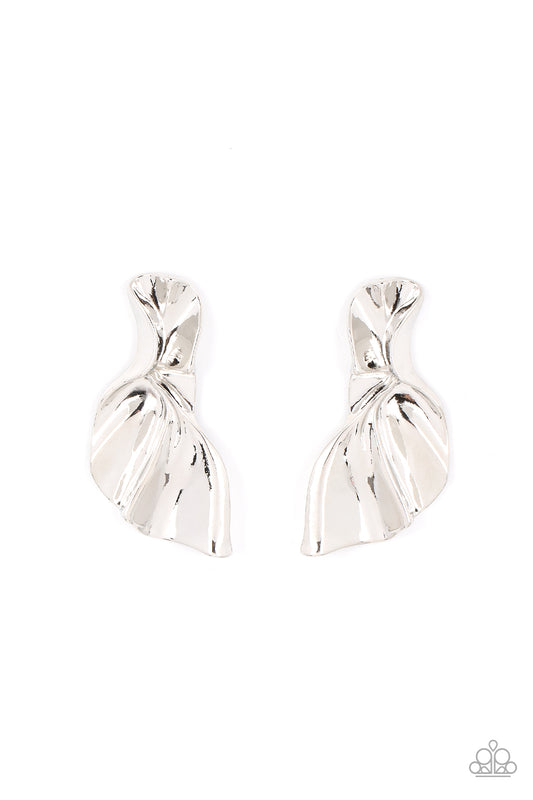 Paparazzi Accessories: METAL-Physical Mood - Silver Earring
