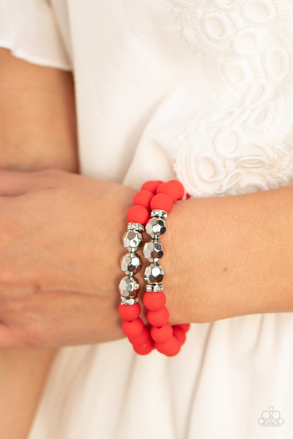 Paparazzi Accessories: Dip and Dive - Red Bracelet