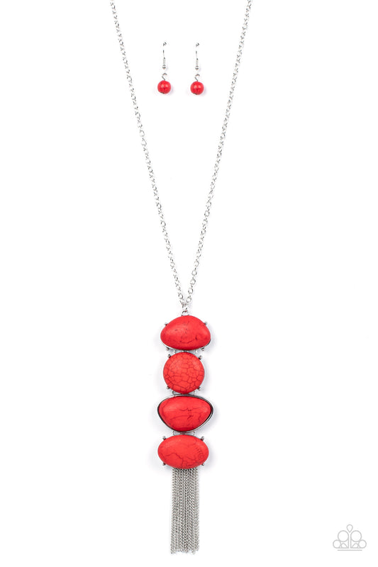 Paparazzi Accessories: Hidden Lagoon - Red Necklace