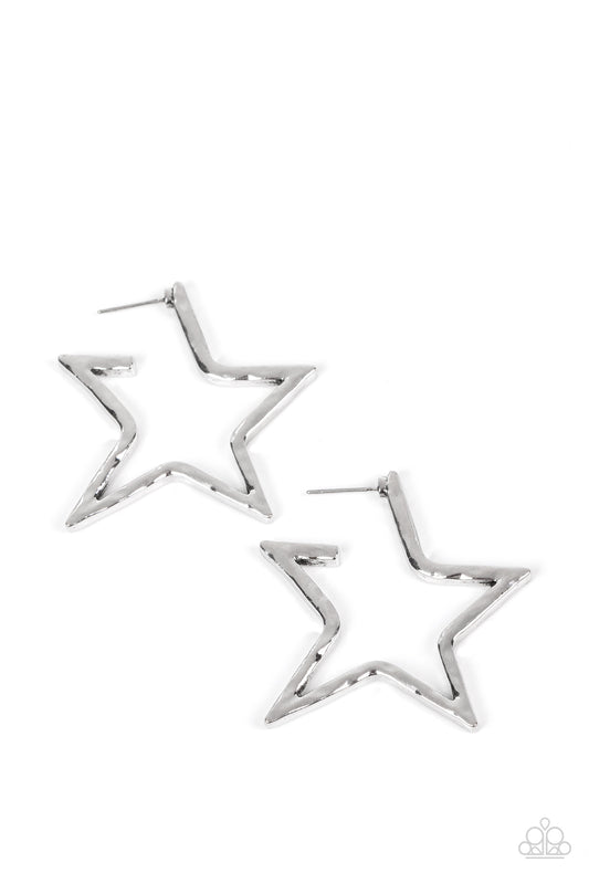 Paparazzi Accessories: All-Star Attitude - Silver Earring