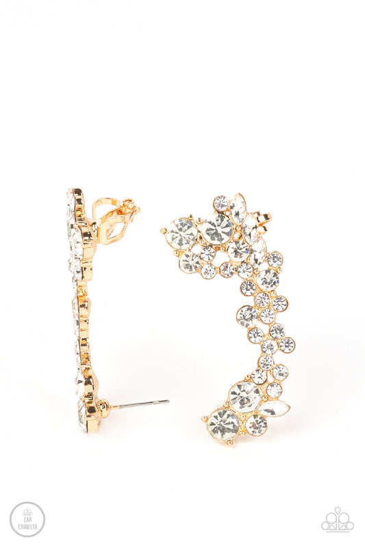 Paparazzi Accessories: Astronomical Allure - Gold Ear Crawlers