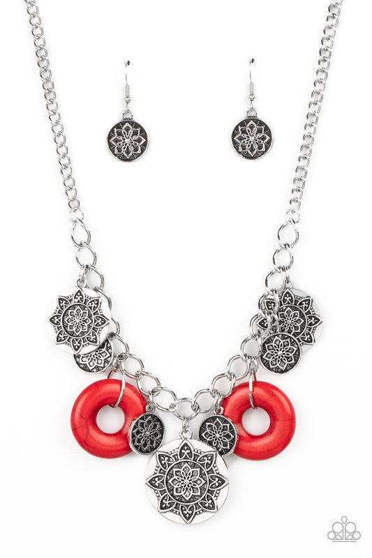 Paparazzi Accessories: Western Zen - Red Necklace