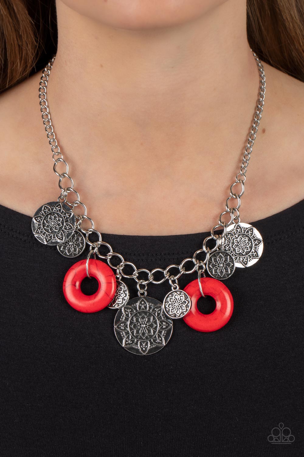 Paparazzi Accessories: Western Zen - Red Necklace
