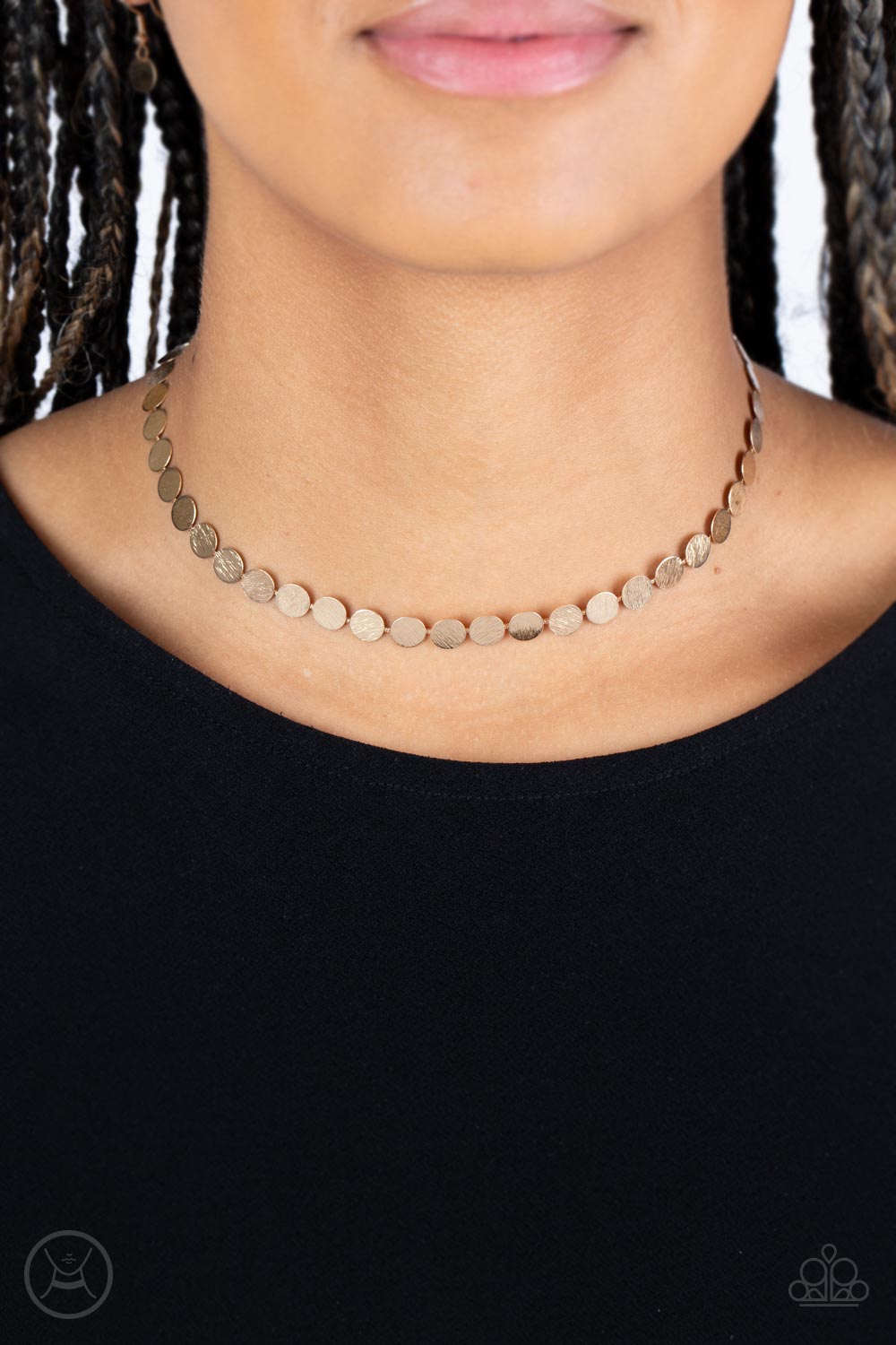 Paparazzi Accessories: Flash Mob Flicker - Gold Necklace