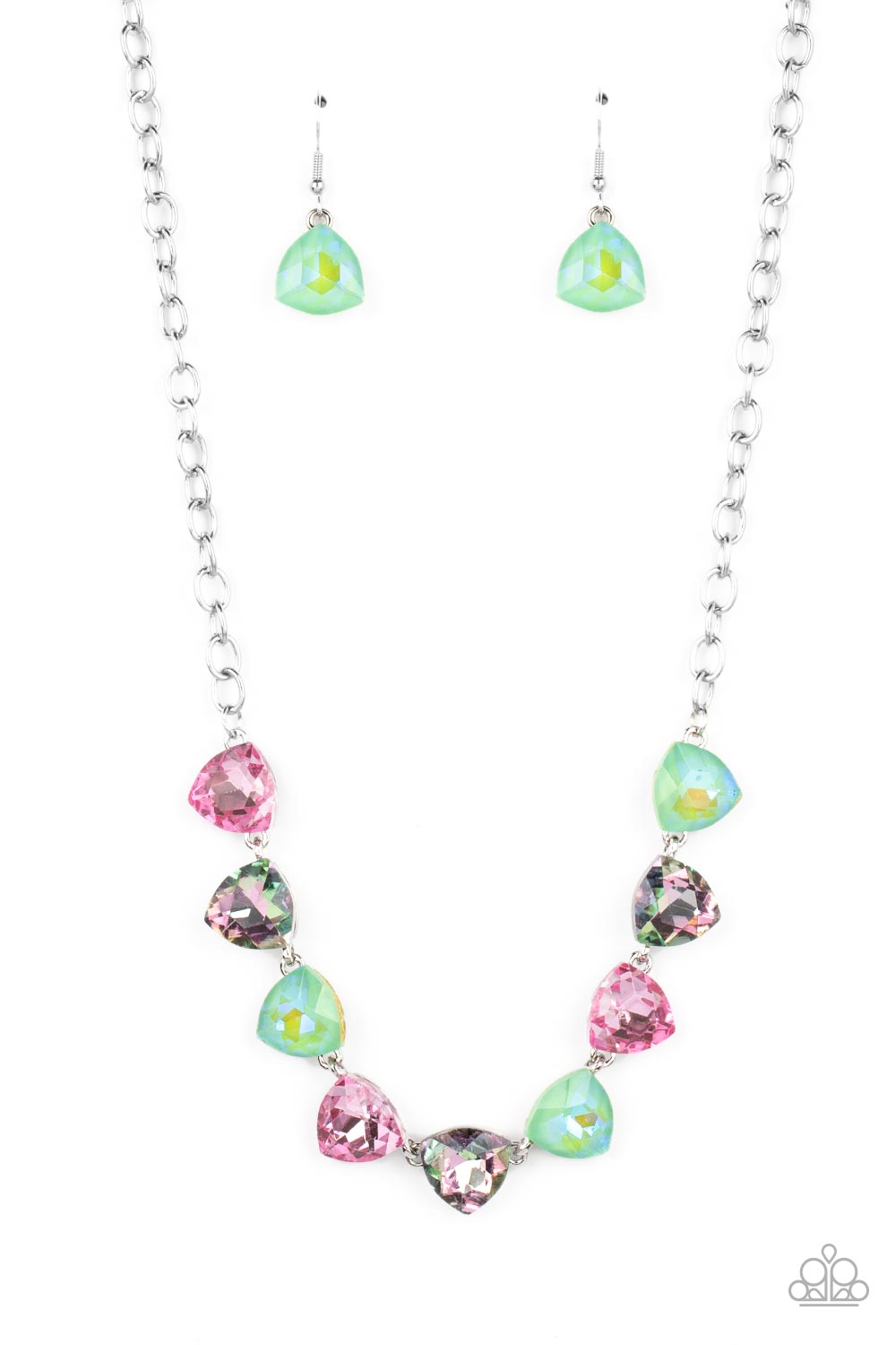 Paparazzi Accessories: Dreamy Drama - Green Necklace