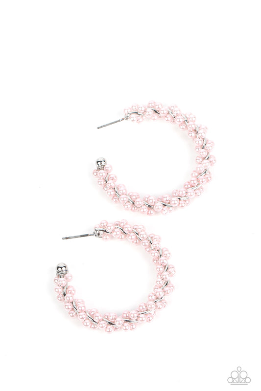 Paparazzi Accessories: Yacht Royale - Pink Pearl Earring