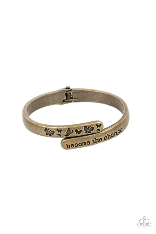 Paparazzi Accessories: WINGS of Change - Brass Bracelet