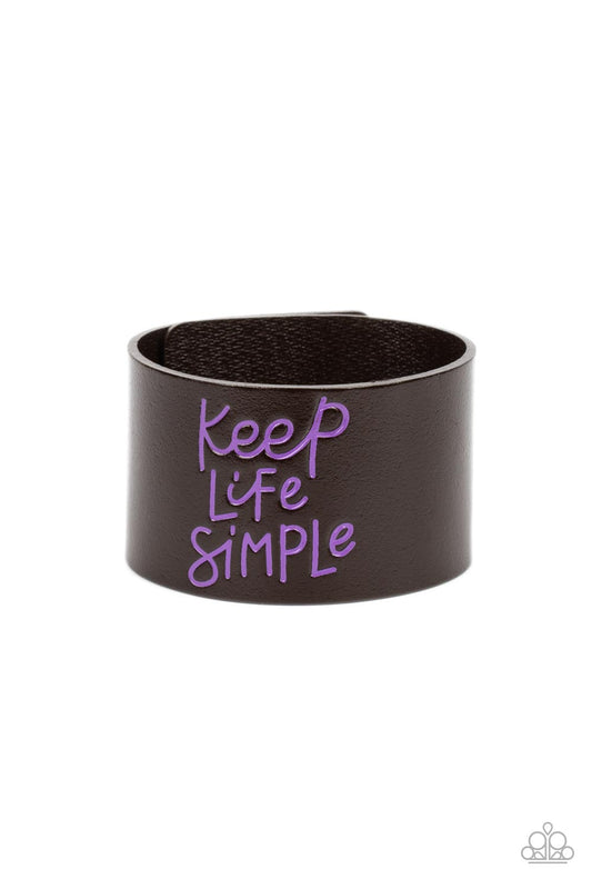 Paparazzi Accessories: Simply Stunning - Purple Bracelet