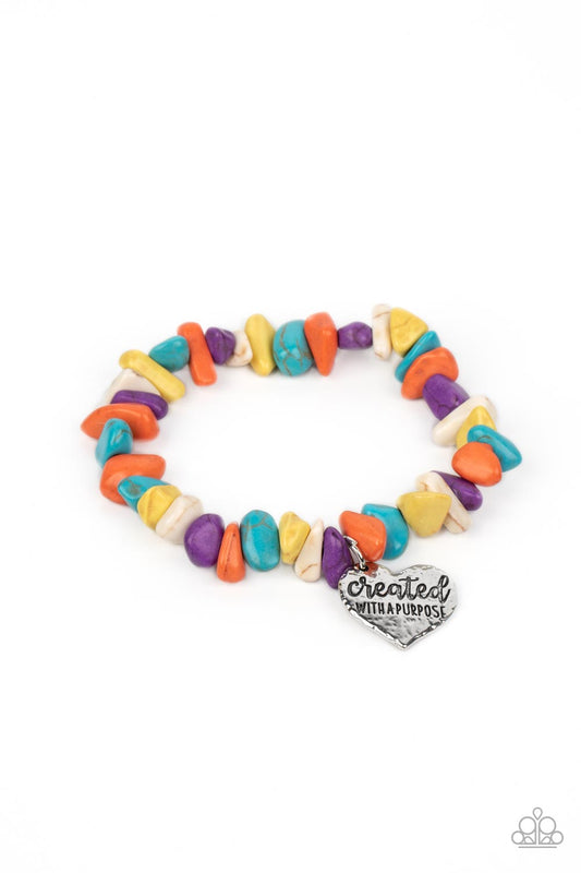 Paparazzi Accessories: Stony-Hearted - Multi Bracelet