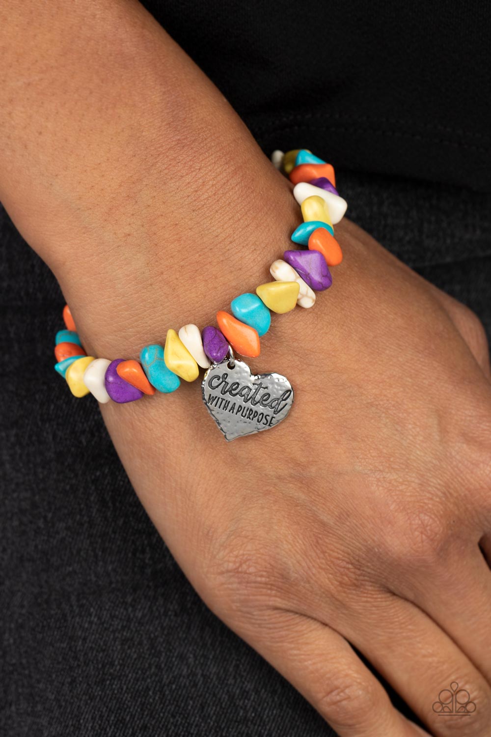 Paparazzi Accessories: Stony-Hearted - Multi Bracelet