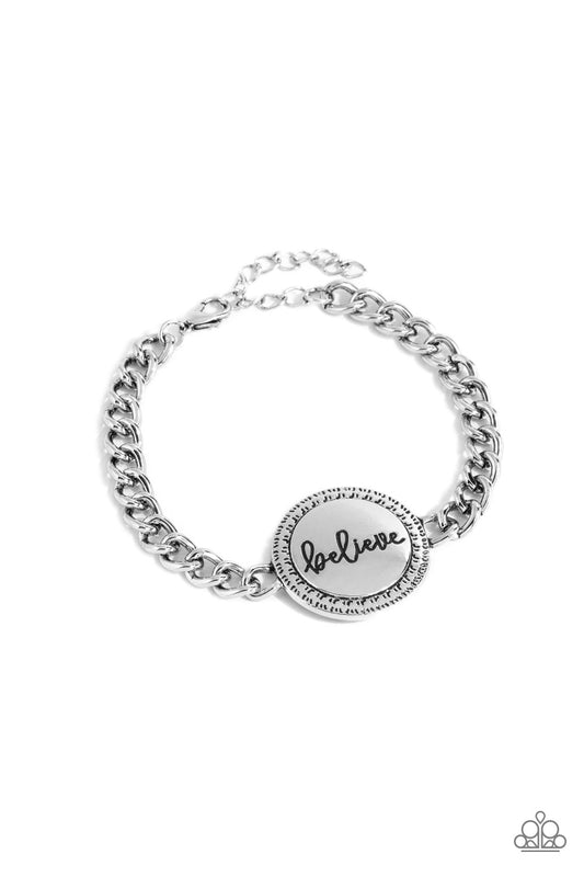 Paparazzi Accessories: Hope and Faith - Silver Bracelet
