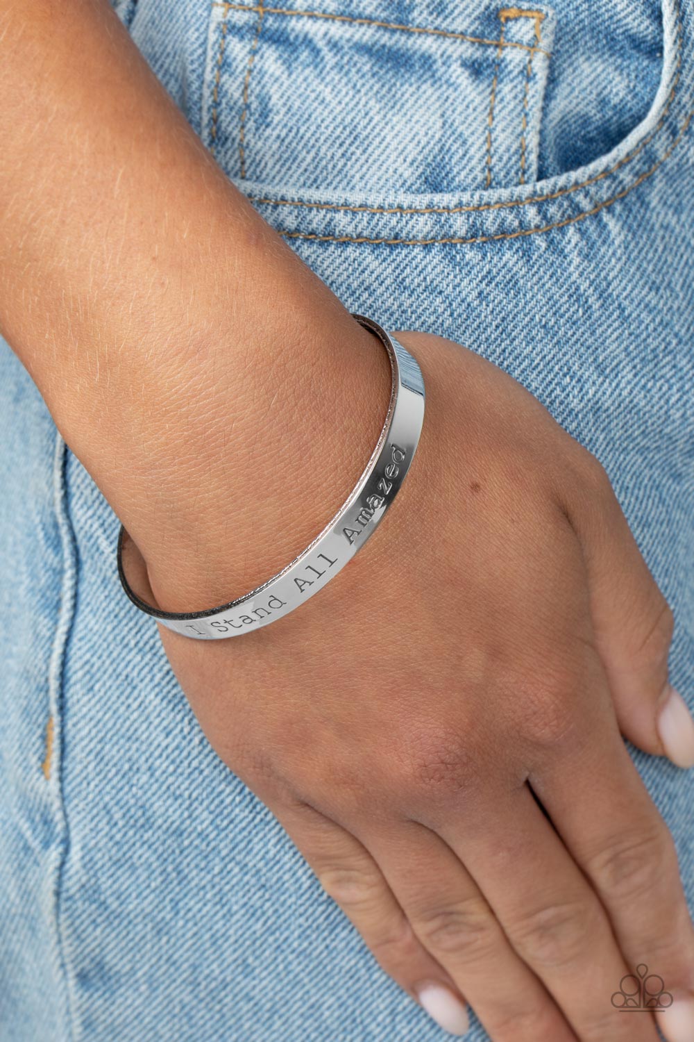 Paparazzi Accessories: I Stand All Amazed - Silver Bracelet