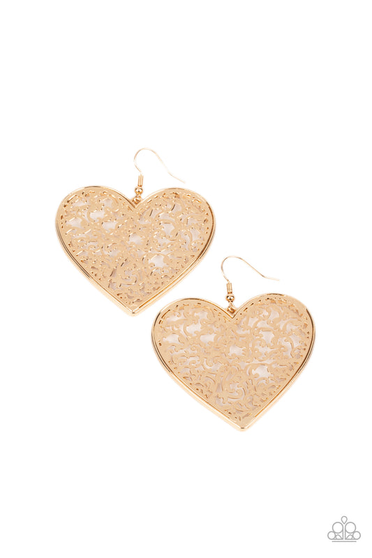 Paparazzi Accessories: Fairest in the Land - Gold Earring