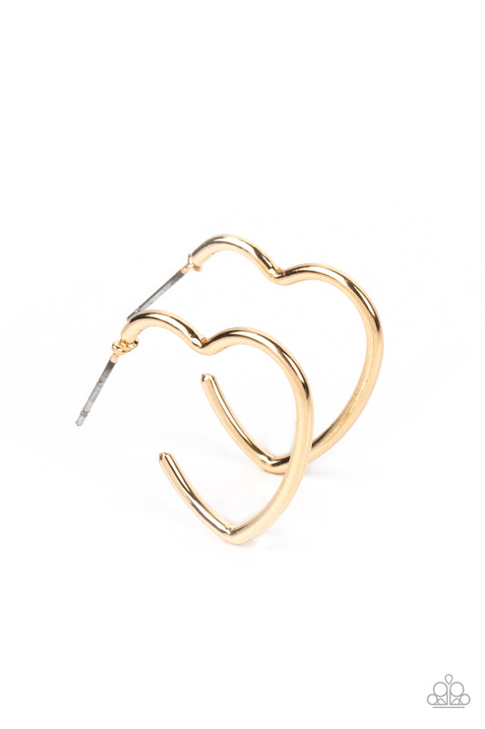 Paparazzi Accessories: Burnished Beau - Gold Earring