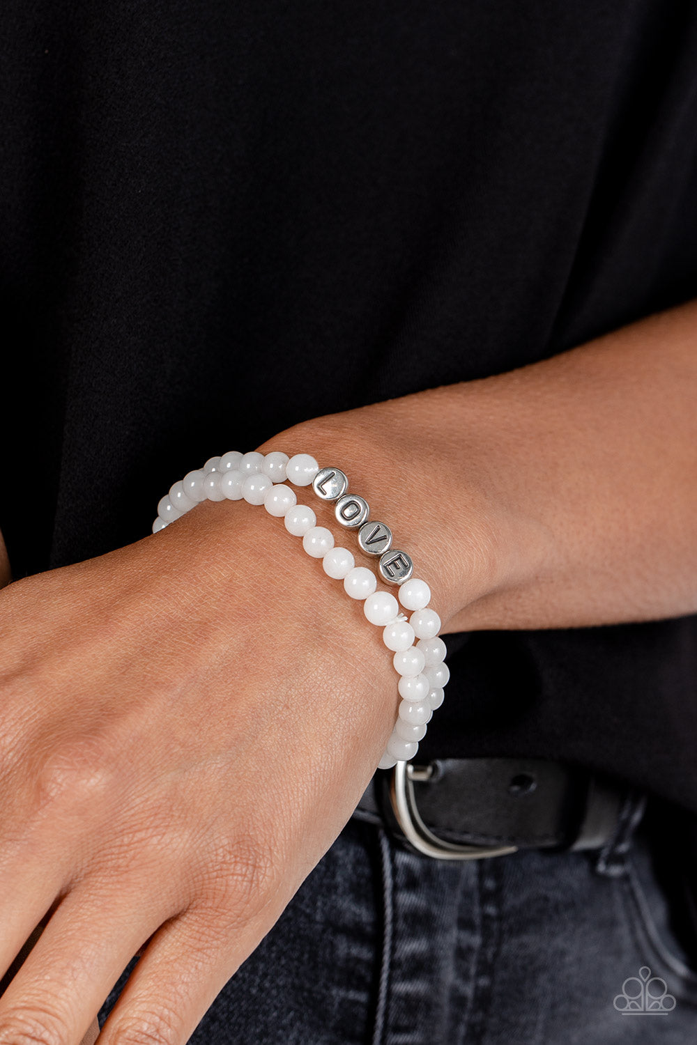 Paparazzi Accessories: Devoted Dreamer - White Bracelet