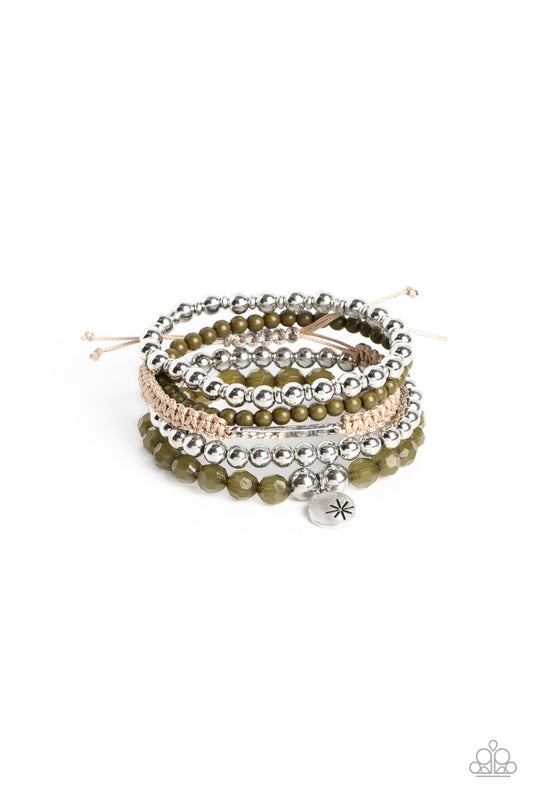 Paparazzi Accessories: Offshore Outing - Green Bracelet