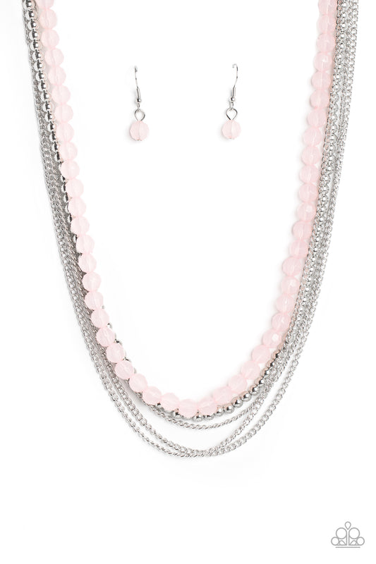 Paparazzi Accessories: Boardwalk Babe - Pink Neckace