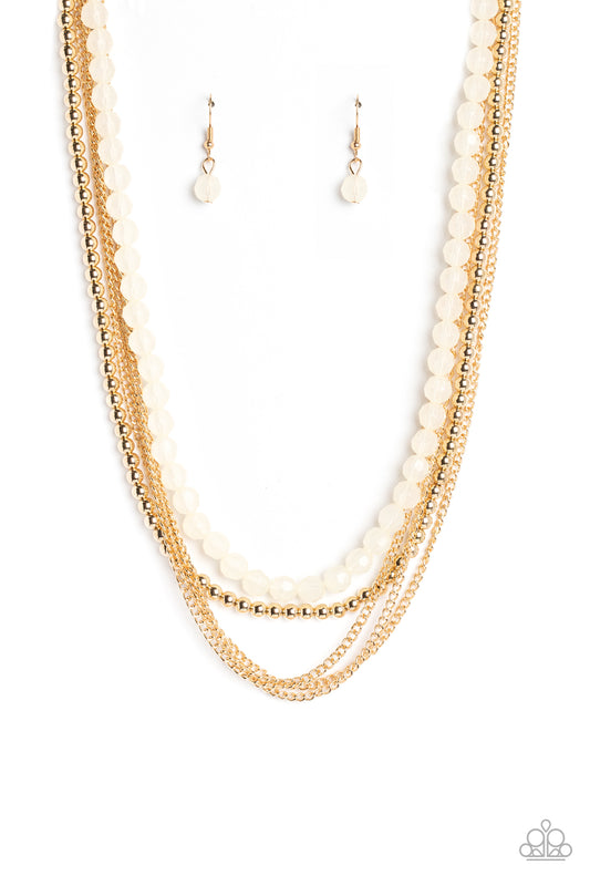 Paparazzi Accessories: Boardwalk Babe - Gold Necklace