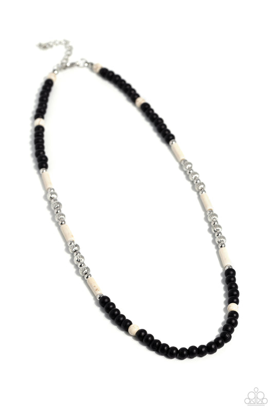 Paparazzi Accessories: Volcanic Valiance - White Urban Necklace