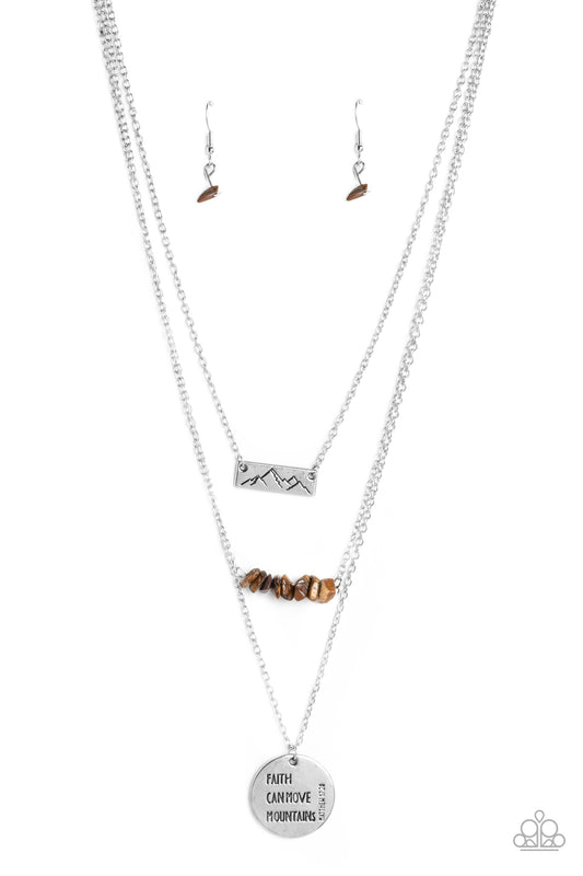 Paparazzi Accessories: Miracle Mountains - Brown Necklace