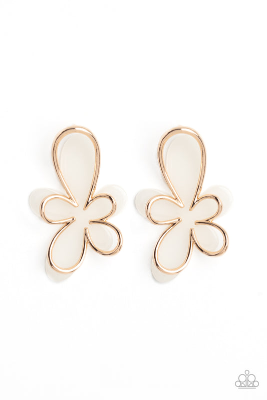 Paparazzi Accessories: Glimmering Gardens - Gold Earring