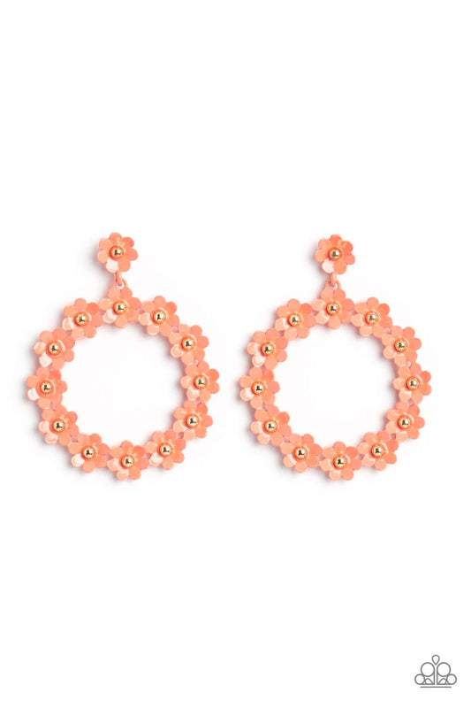Paparazzi Accessories: Daisy Meadows - Orange Earring