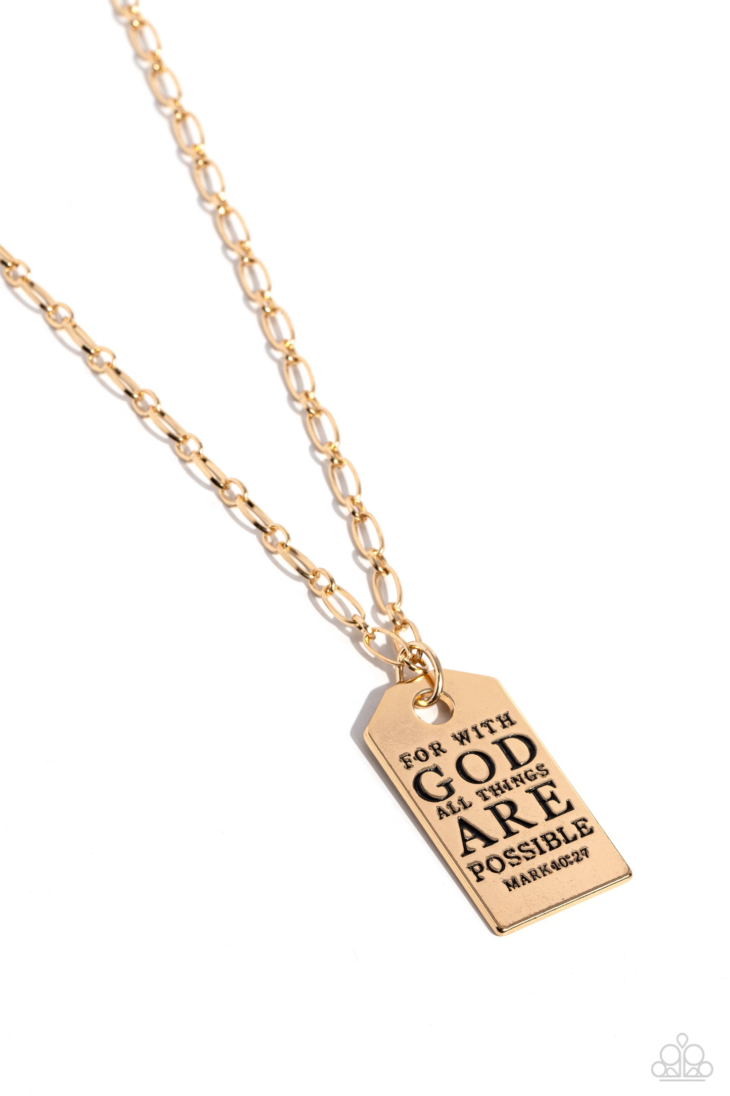 Paparazzi Accessories: Possible Pendant - Gold Necklace