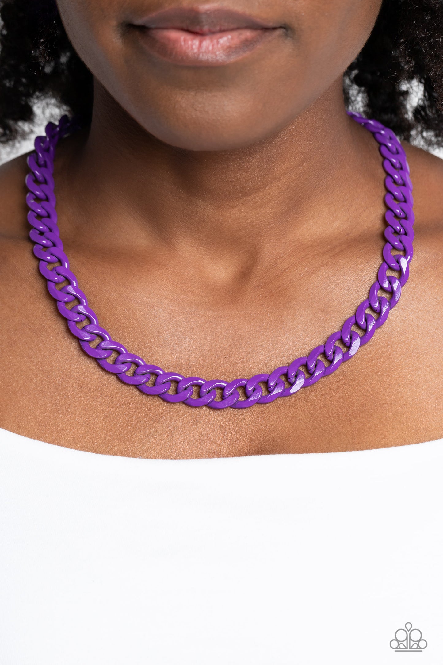 Paparazzi Accessories: Painted Powerhouse - Purple Necklace