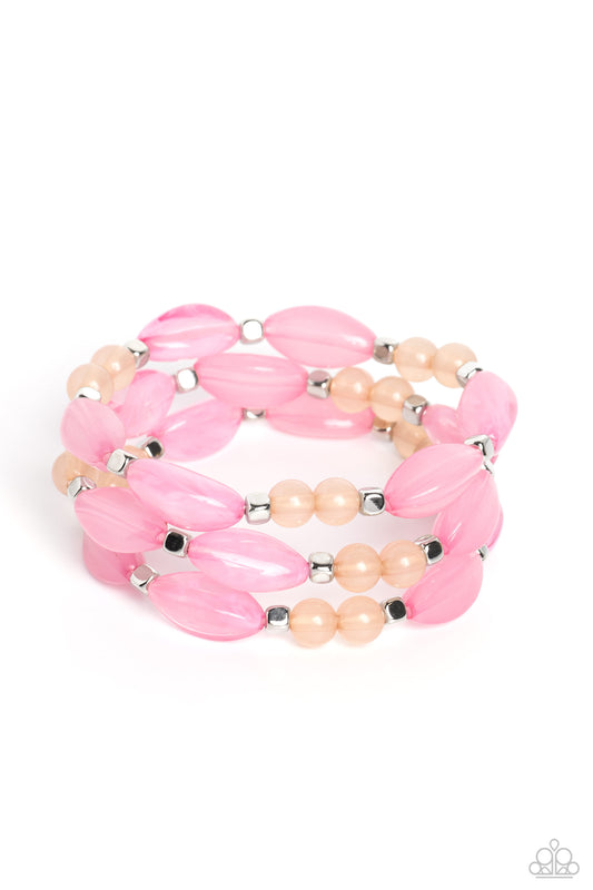 Paparazzi Accessories: BEAD Drill - Pink Bracelet