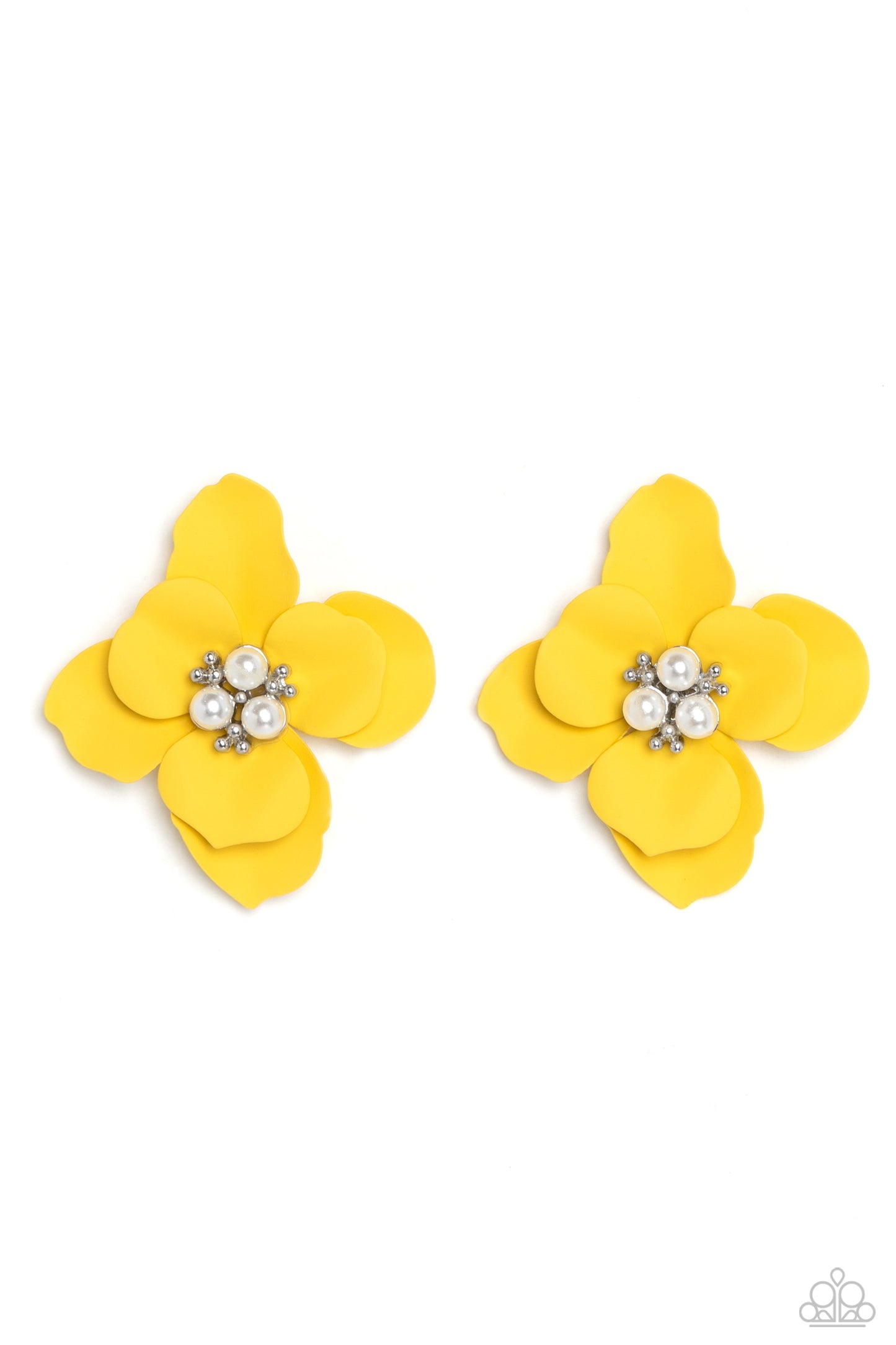 Paparazzi Accessories: Jovial Jasmine - Yellow Earring