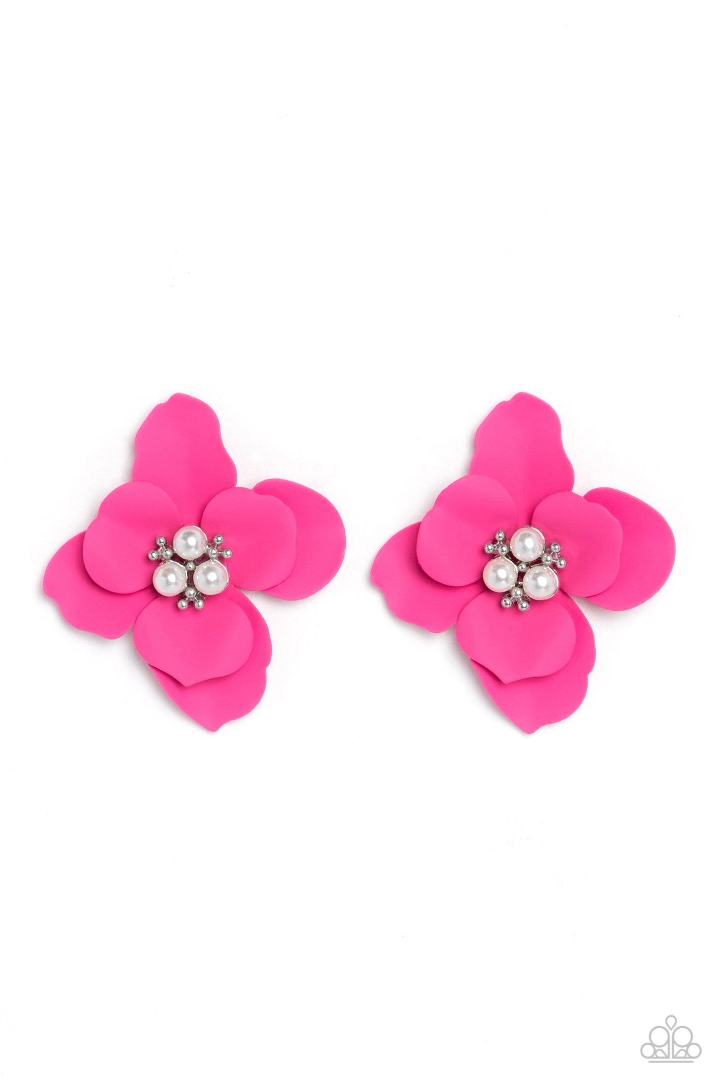 Paparazzi Accessories: Jovial Jasmine - Pink Earring