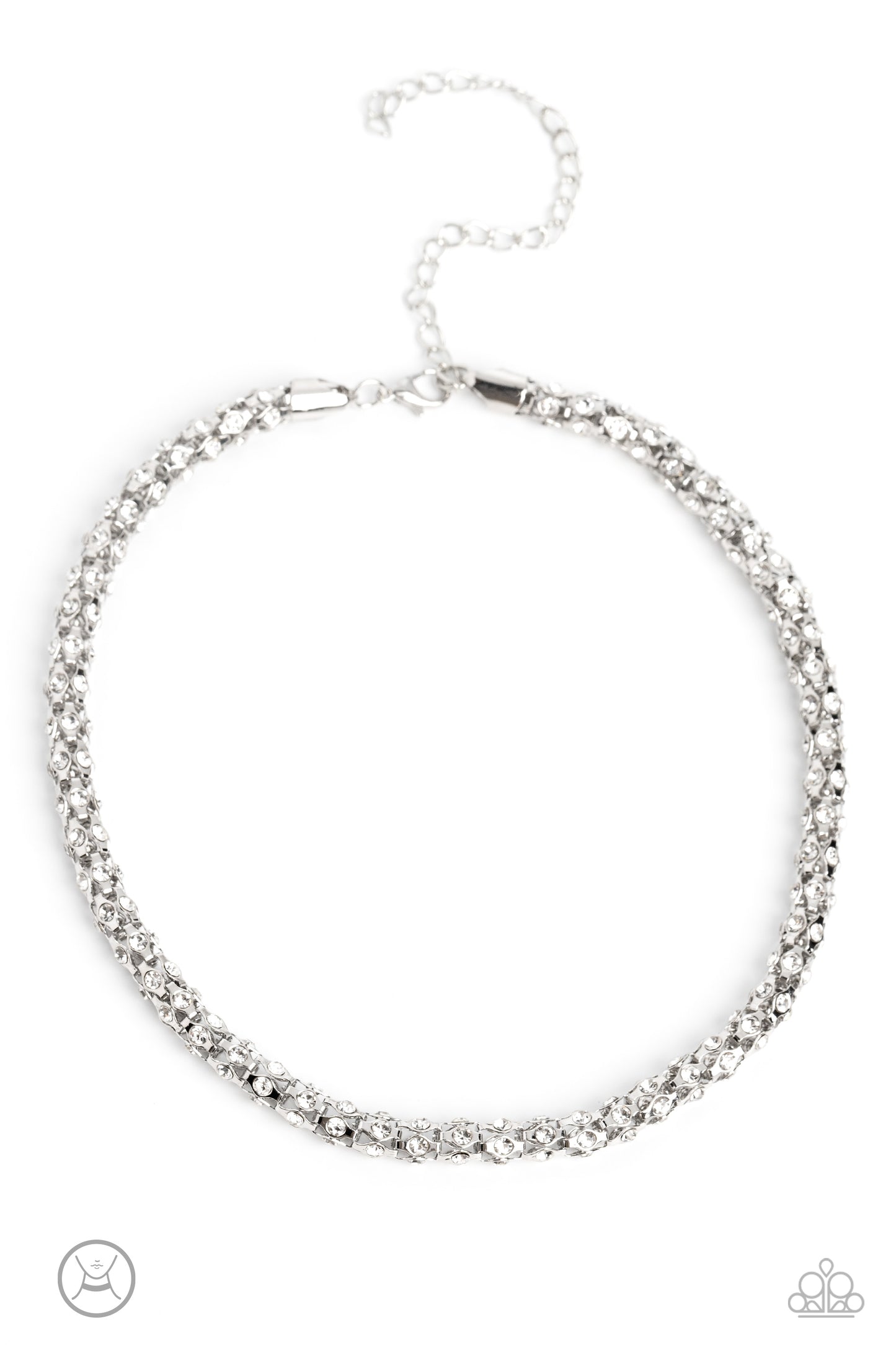 Paparazzi Accessories: Eternal Effulgence - White Choker Necklace