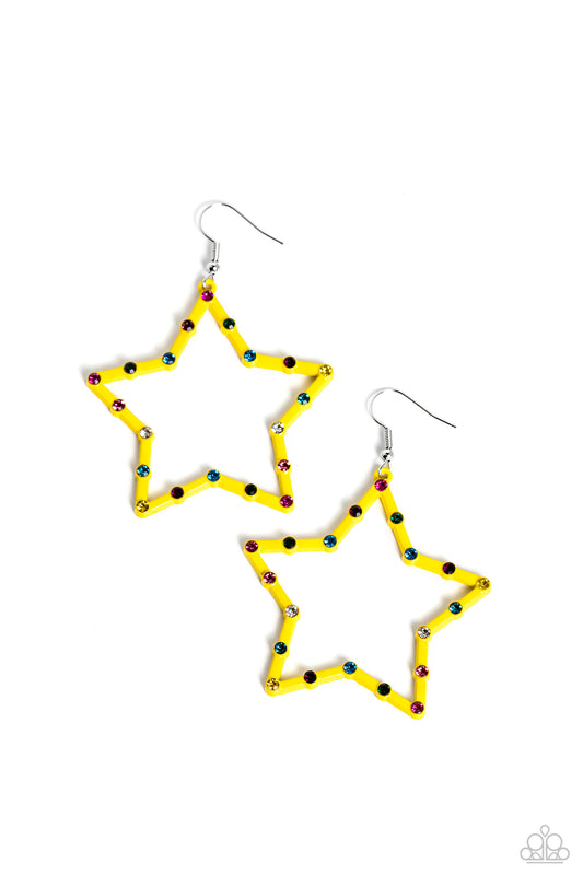Paparazzi Accessories: Confetti Craze - Yellow Earring