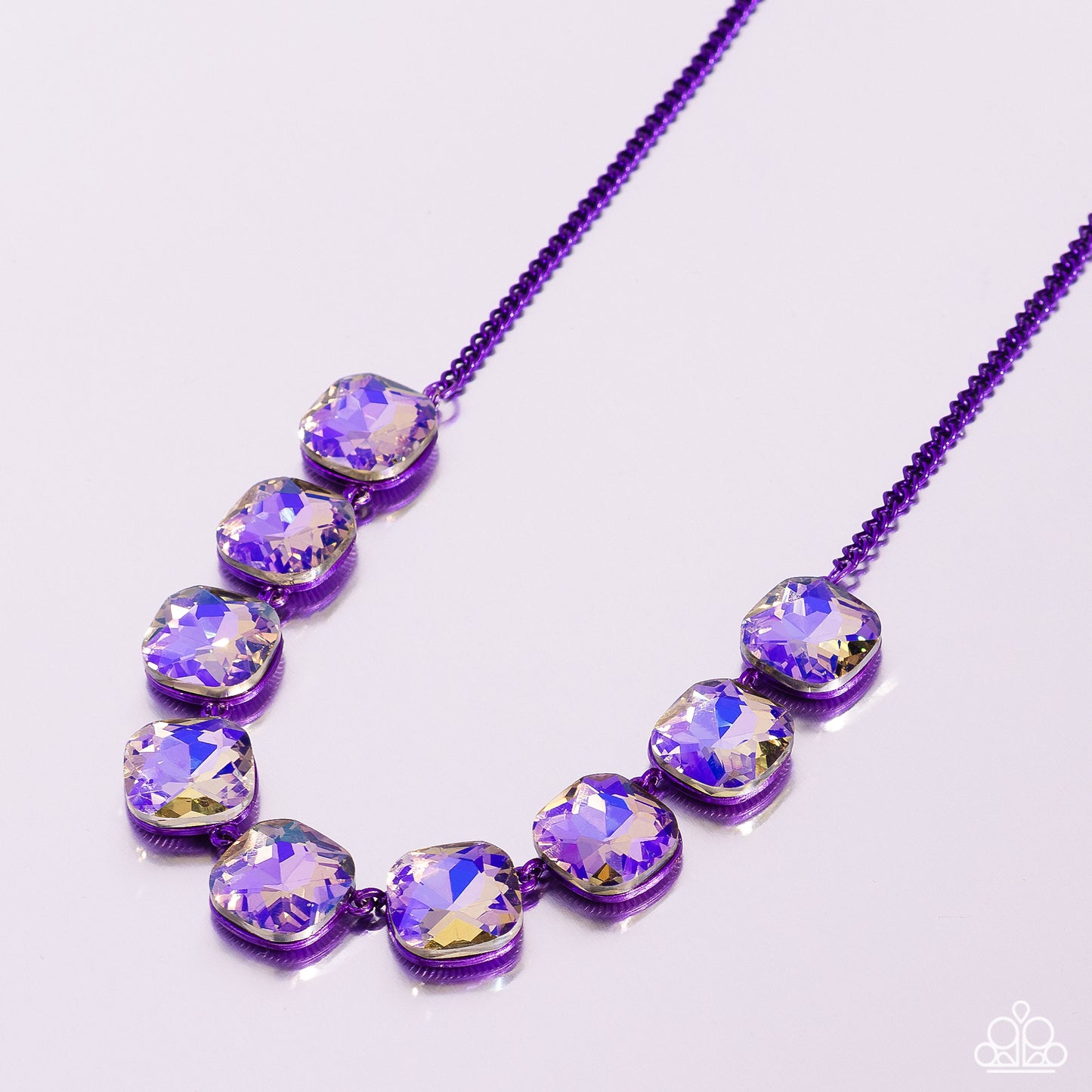 Paparazzi Accessories; Combustible Command - Purple Necklace