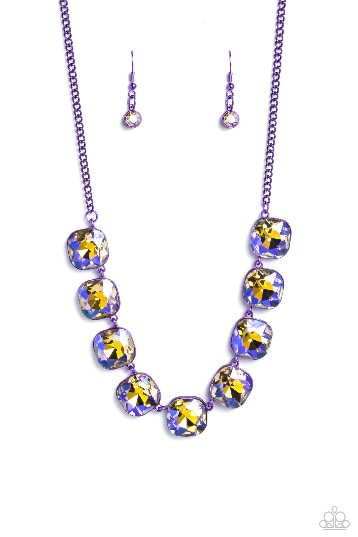 Paparazzi Accessories; Combustible Command - Purple Necklace