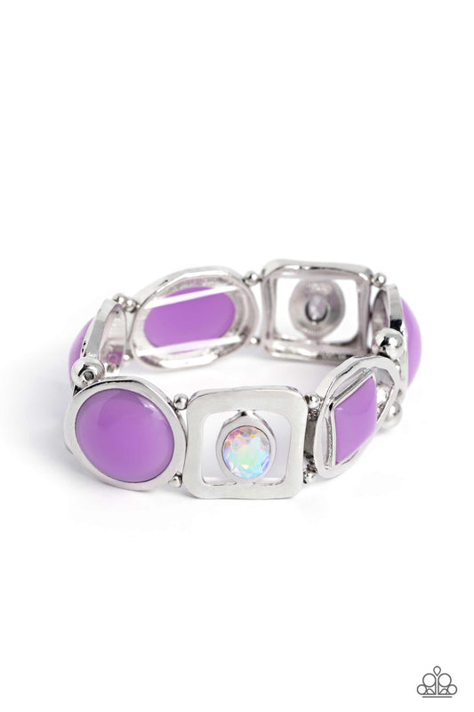 Paparazzi Accessories: Majestic Mashup - Purple Bracelet