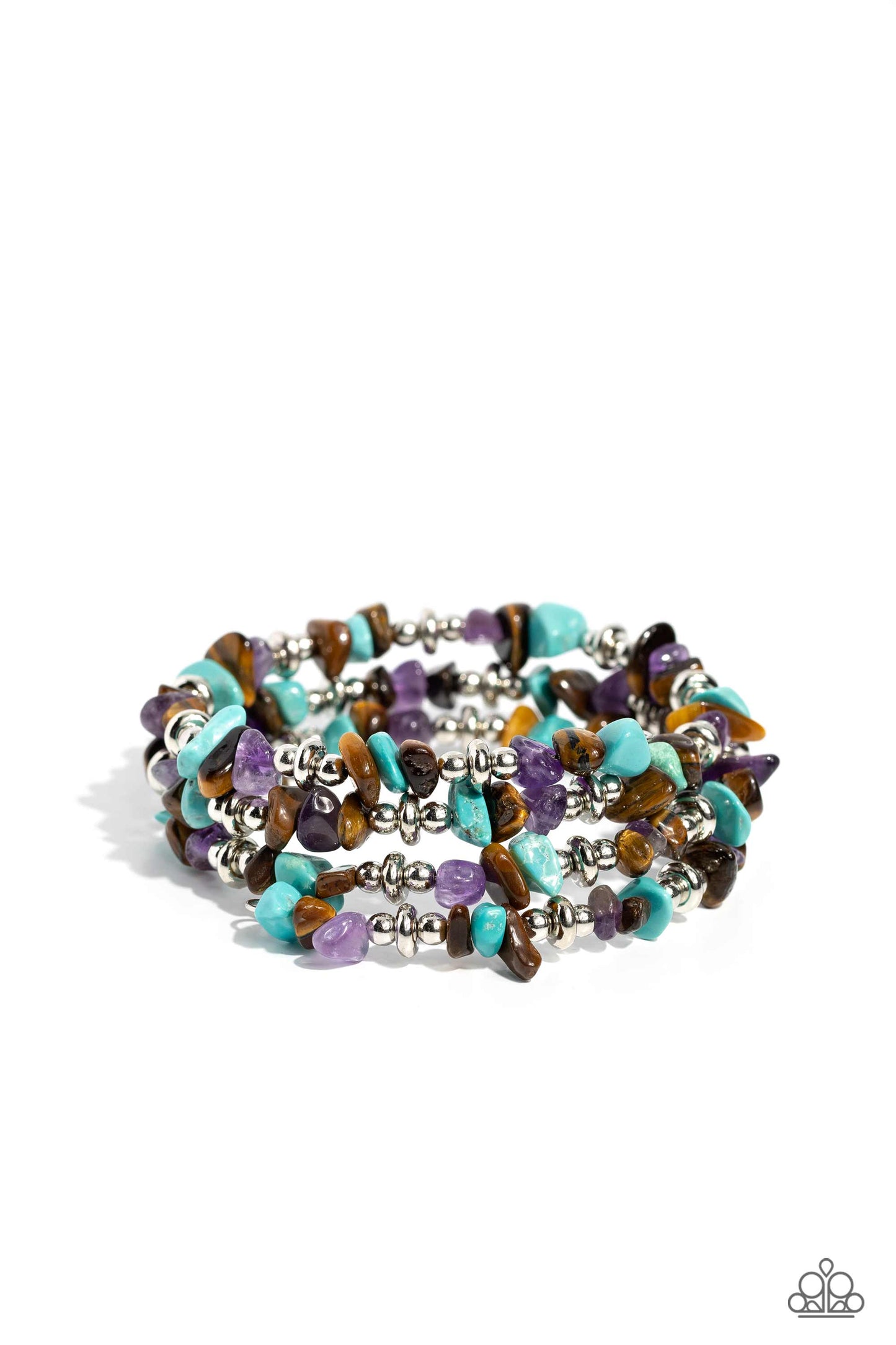 Paparazzi Accessories: Stacking Stones - Brown Bracelet