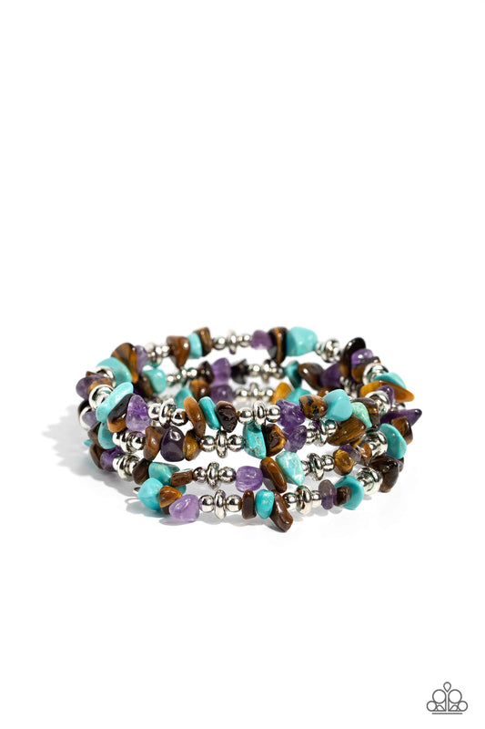 Paparazzi Accessories: Stacking Stones - Brown Bracelet
