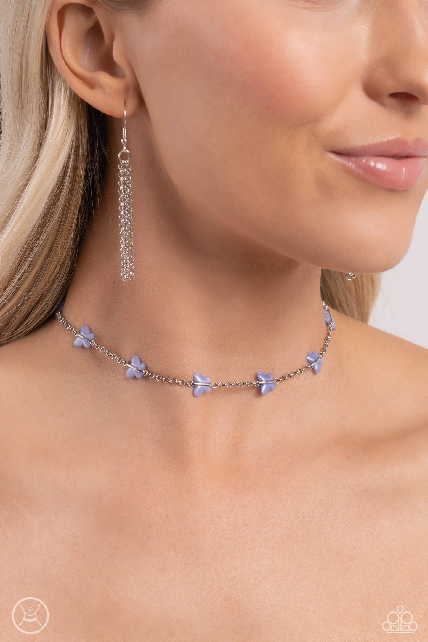 Paparazzi Accessories: FLYING in Wait - Blue Necklace